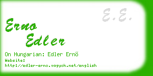 erno edler business card